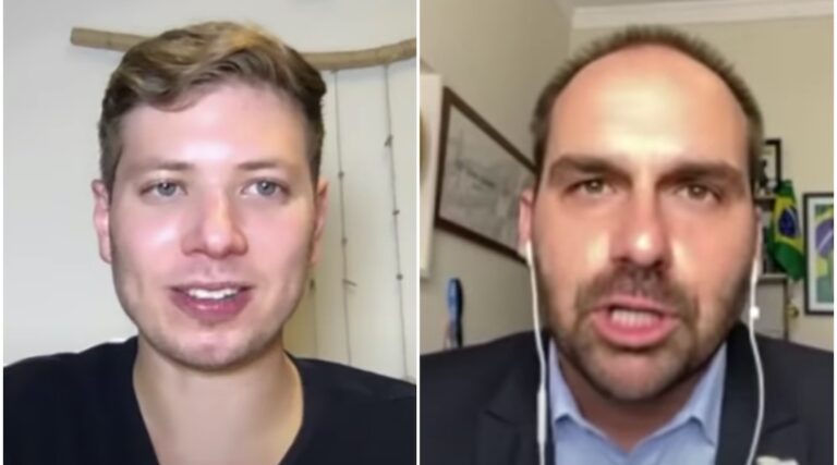 Dans ses débuts en podcast, Yair Netanyahu interviewe le fils du Brésilien Jair Bolsonaro