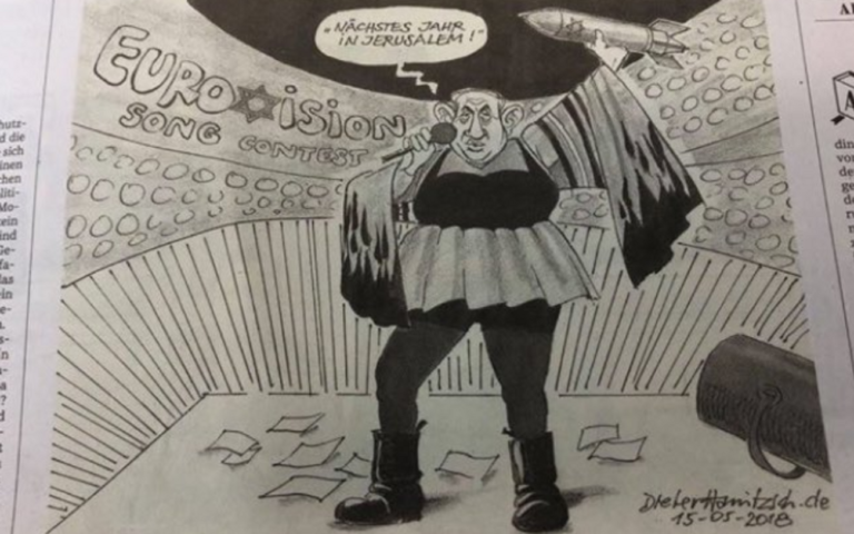 Cette caricature allemande de Benjamin Netanyahu est-elle antisémite ?