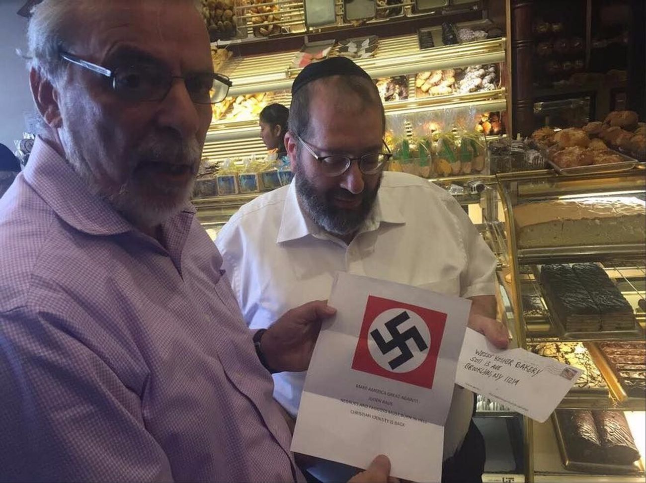 Brooklyn Kosher Bakery reçoit de la propagande nazie par courrier