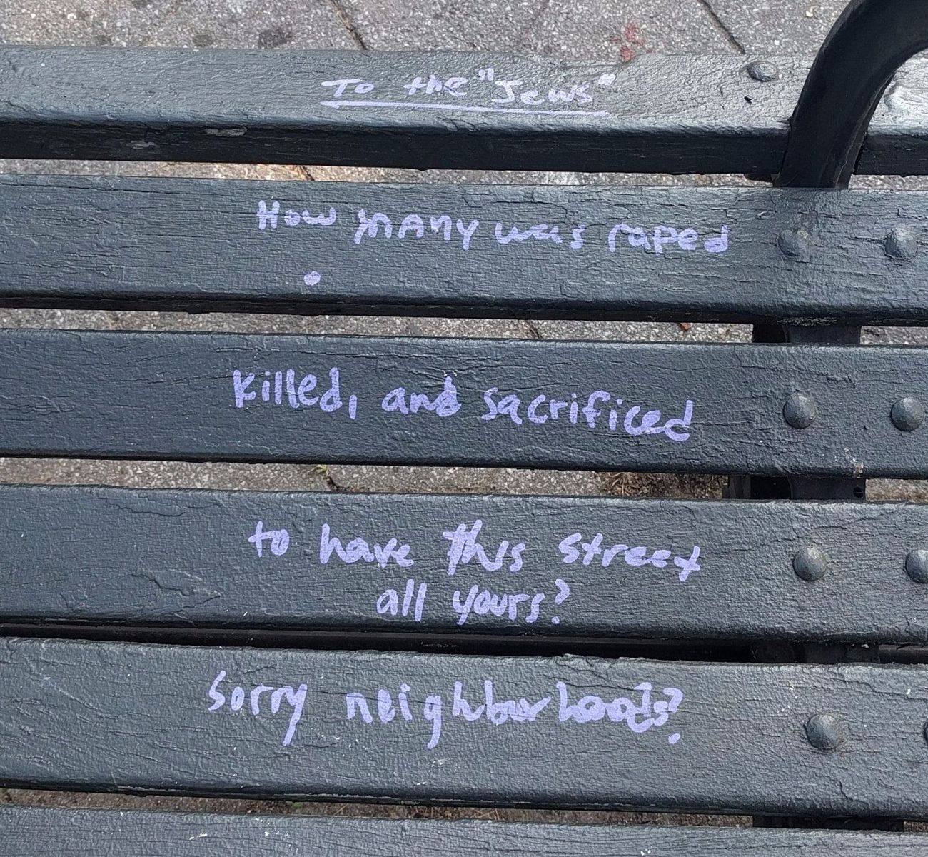 Les hauteurs de la couronne hassidique frappées par le vandalisme des "sales juifs"