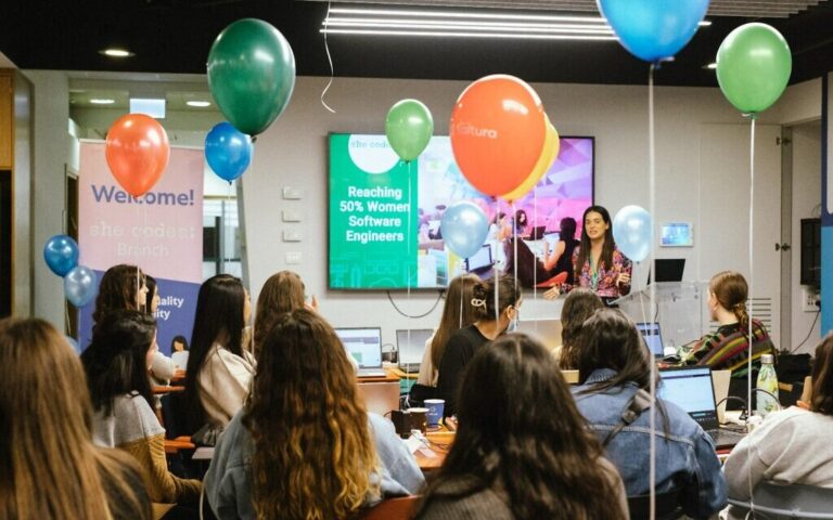 She codes holds female community events for aspiring software developers. (Inbal Marmeri/Courtesy)