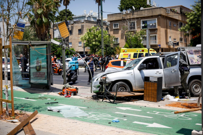 Au moins 7 blessés dans l'attentat terroriste de Tel-Aviv