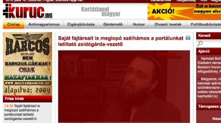 Une page antisémite hongroise arrachée par Facebook