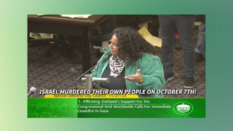 J'ai été réprimandé à Oakland pour avoir condamné le Hamas.  Les membres du conseil n'ont rien fait pour l'arrêter