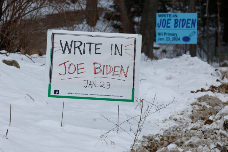 Les progressistes sont divisés sur l’écriture d’un « cessez-le-feu » pour protester contre Biden lors des primaires du New Hampshire