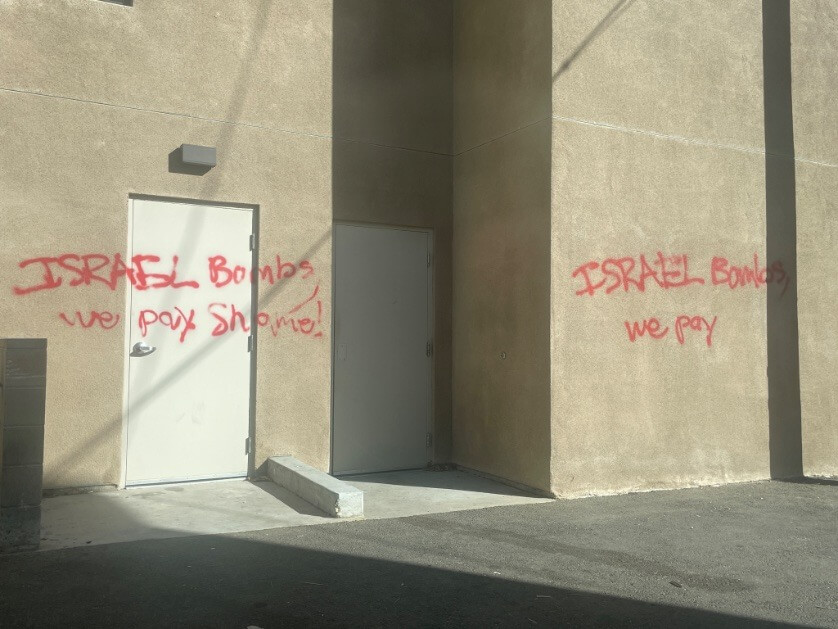 Plusieurs synagogues américaines touchées par des graffitis anti-israéliens et antisémites 7 semaines après le début de la guerre entre Israël et le Hamas