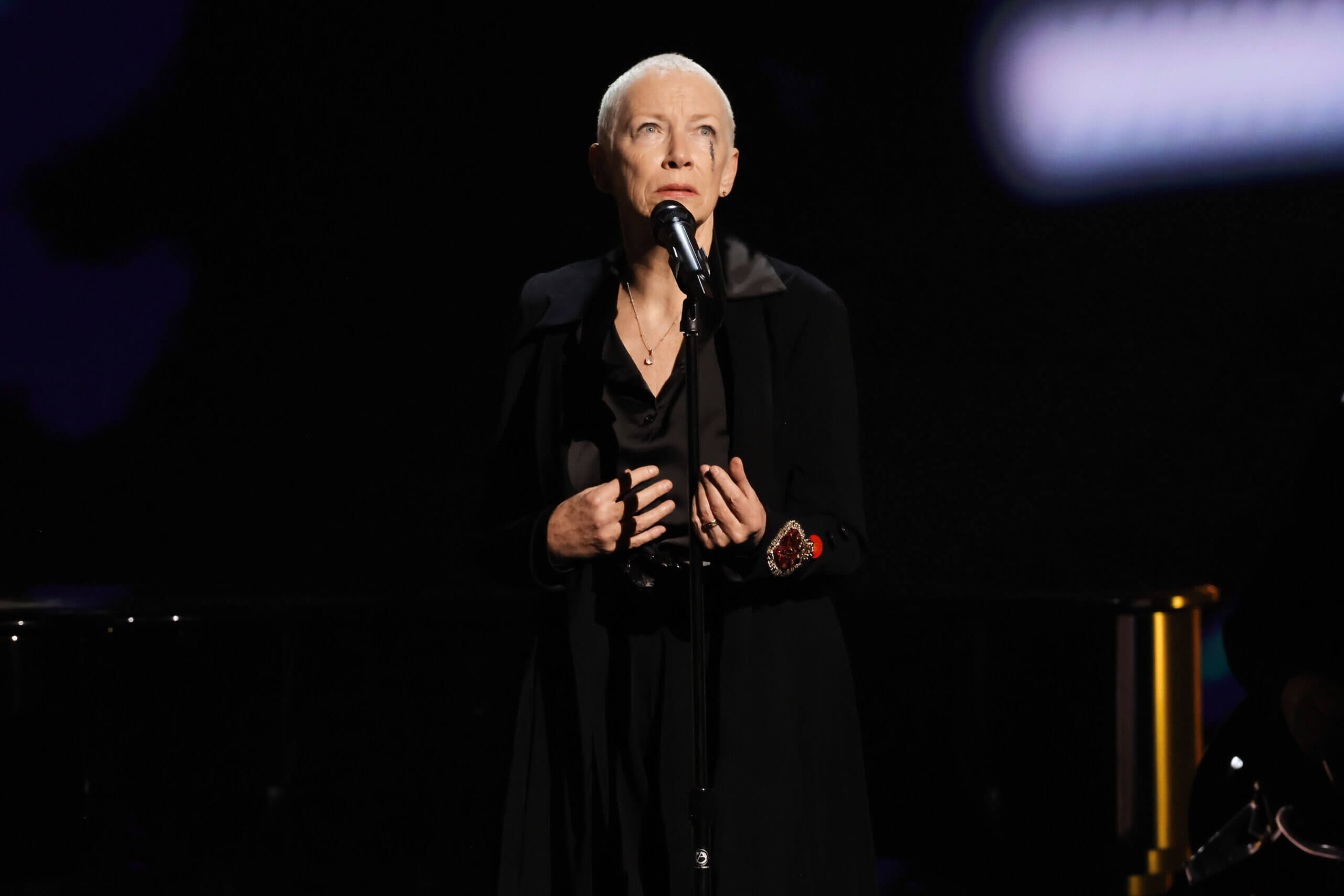 Annie Lennox appelle à un cessez-le-feu à Gaza lors des Grammys