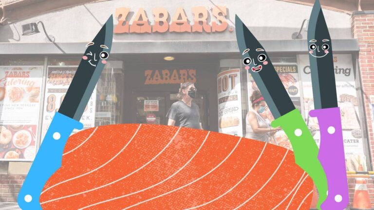 Alors, de quoi parlent les couteaux à saumon de Zabar lorsqu'ils pensent que personne ne peut les entendre ?