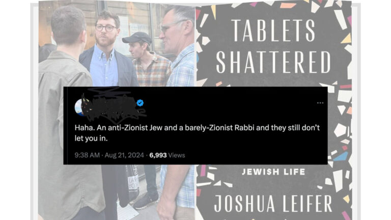 Au lieu de vous en prendre à Joshua Leifer, écoutez-le. Un message de notre PDG et éditrice Rachel Fishman Feddersen