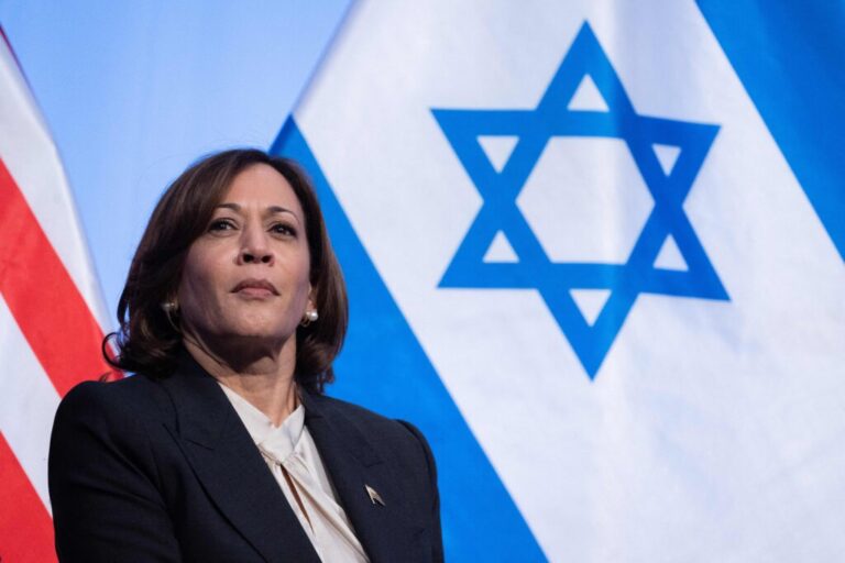 Vice President Kamala Harris attends a reception for Israel