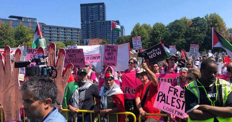 Les manifestations du DNC attirent une multitude de groupes, mais pas des dizaines de milliers. Un message de notre PDG et éditrice Rachel Fishman Feddersen