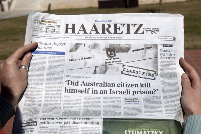 Le boycott de Haaretz par Israël est tout droit sorti du modèle autoritaire. Un message de notre PDG et éditrice Rachel Fishman Feddersen