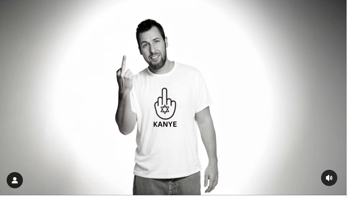 Dans la vidéo de l'IA, les célébrités juives de Scarlett Johansson à Adam Sandler donnent à Kanye le majeur un message de notre éditeur et PDG Rachel Fishman Feddersen