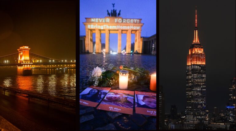 Empire State Building, Brandenburg Gate allumée en orange pour honorer la famille Bibas tué un message de notre éditeur et PDG Rachel Fishman Feddersen