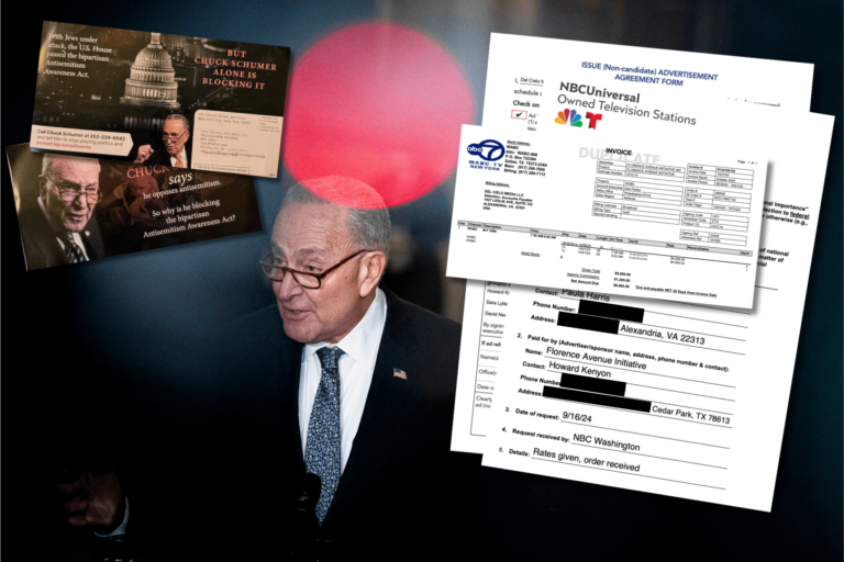 La société GOP Shadowy est derrière une campagne de pression sur Schumer sur le projet de loi sur l'antisémitisme