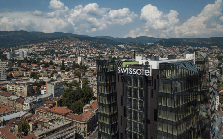 The Swissotel in Sarajevo, Bosnia, canceled a gathering of rabbis that had drawn local opposition in June 2025. (Google Maps)