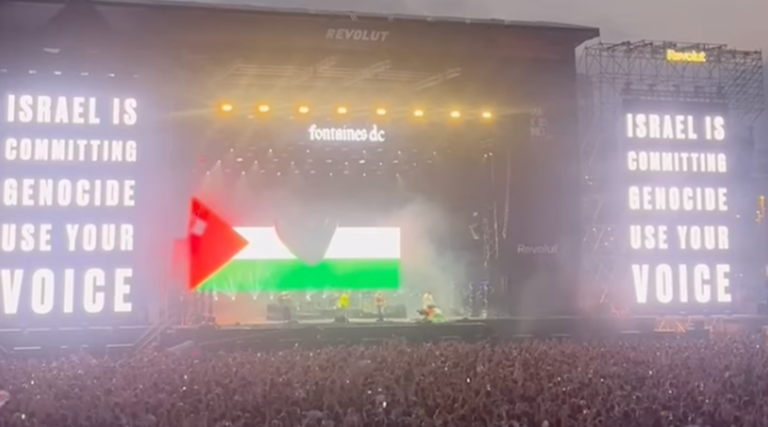 Un autre groupe irlandais diffuse un message pro-palestinien au festival: «Israël commet un génocide»