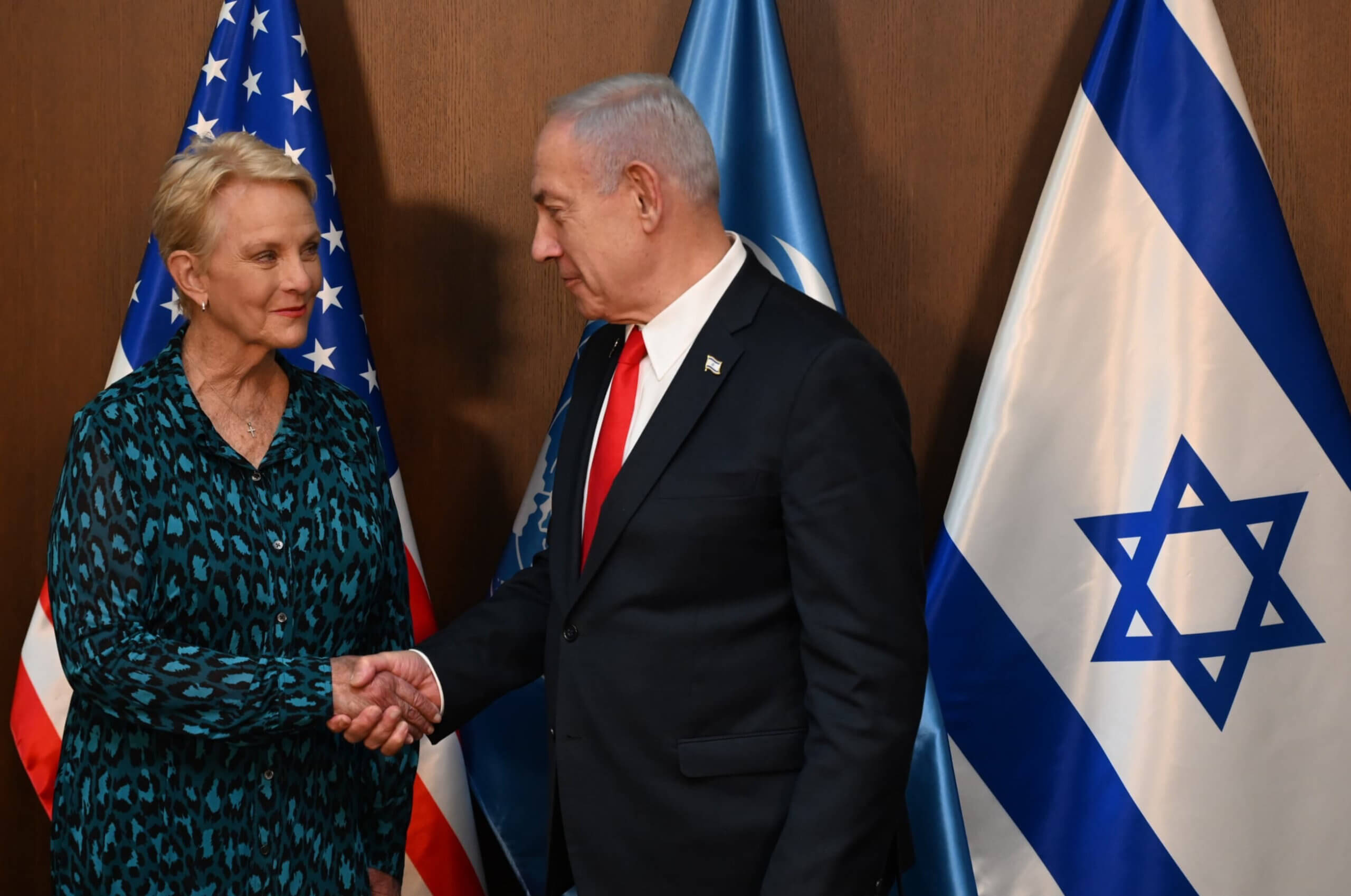 Après que Netanyahu et Cindy McCain se rencontrent, elle appelle le «désespoir» à Gaza, et il l'accuse de «fausse déclaration»