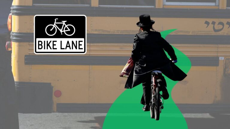 C'est Jew v. Juif dans le combat sur une voie cyclable de Brooklyn
