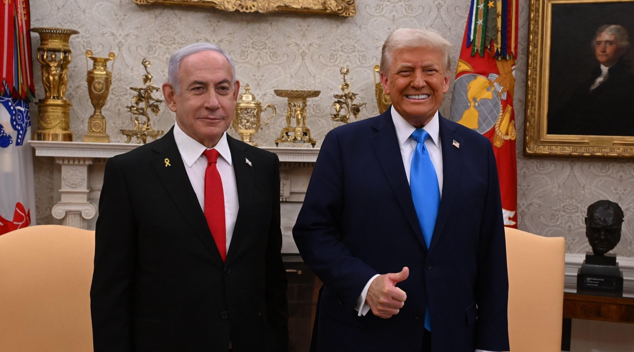 Netanyahu dit que lui et Trump se sont mis à crier un match sur Gaza Aid est des «fausses nouvelles»