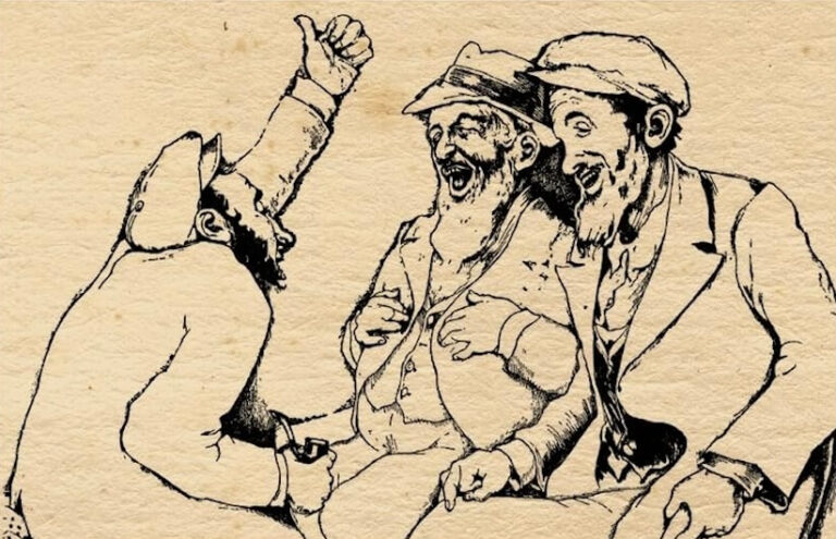 פֿאָלקלאָר וואָס האָט אָפּגעשפּיגלט דאָס לעבן און הומאָר פֿון אַמאָליקע יי qu'un folklore qui reflétait la vie et l'humour de la communauté juive d'Europe orientale