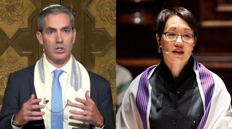 Les rabbins Angela Buchdahl et Elliot Cosgrove montrent la division en chaire sur les soutiens politiques