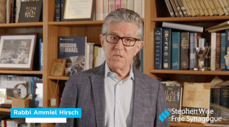 Rabbi Ammiel Hirsch of the Stephen Wise Free Synagogue addresses Zohran Mamdani