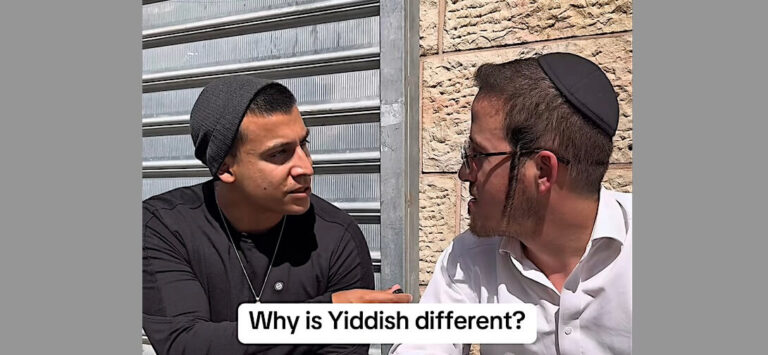 VIDÉO : Un activiste des réseaux sociaux demande aux passants de Jérusalem pourquoi le yiddish est important