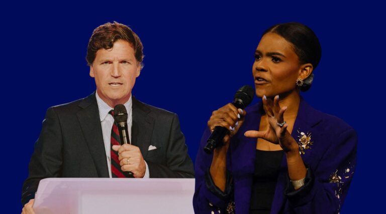 Les influenceurs conservateurs Tucker Carlson et Candace Owens ont fortement accru leur rhétorique anti-israélienne en 2025, selon une étude