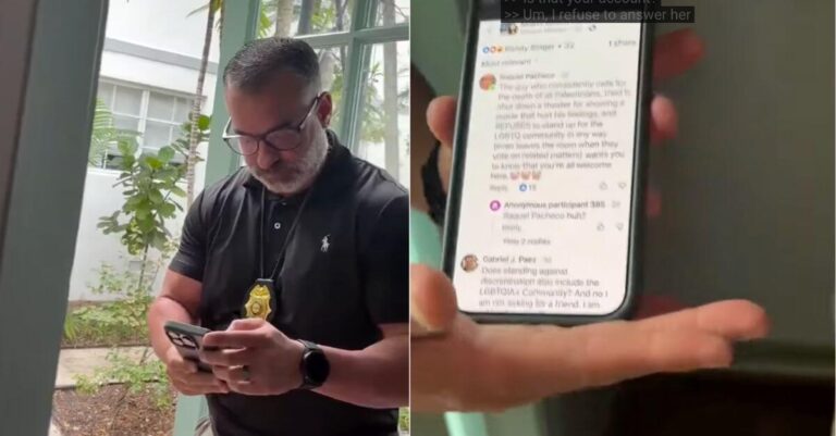 Un activiste a critiqué le maire juif de Miami Beach sur Facebook, puis la police est venue frapper à sa porte.